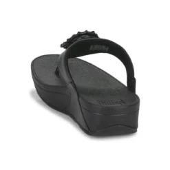 FitFlop LULU CRYSTAL-CIRCLET LEATHER TOE-POST SANDALS