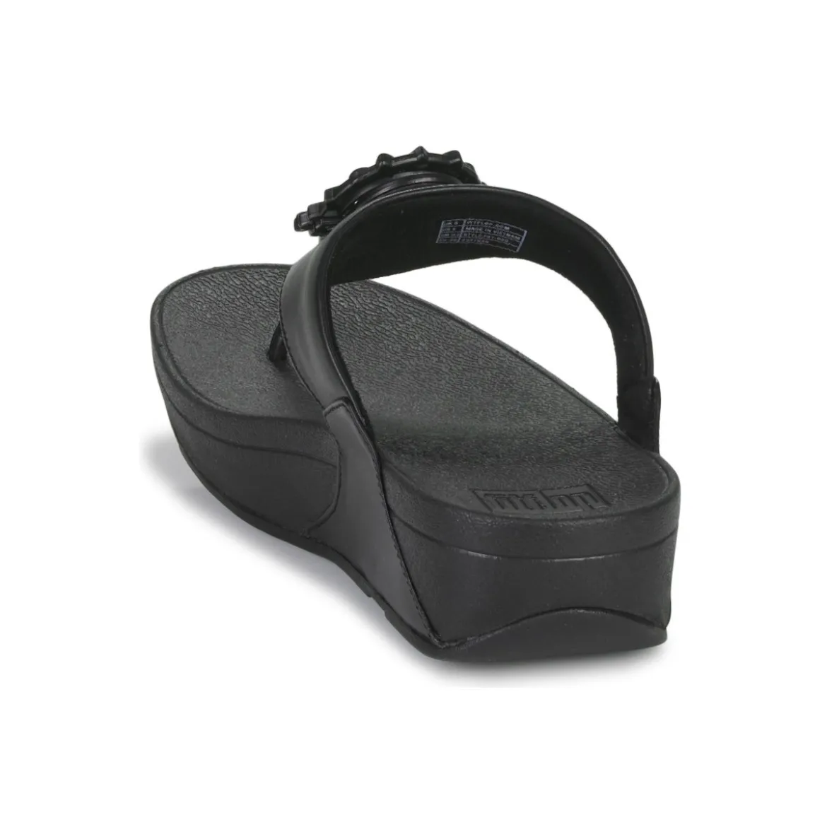 FitFlop LULU CRYSTAL-CIRCLET LEATHER TOE-POST SANDALS