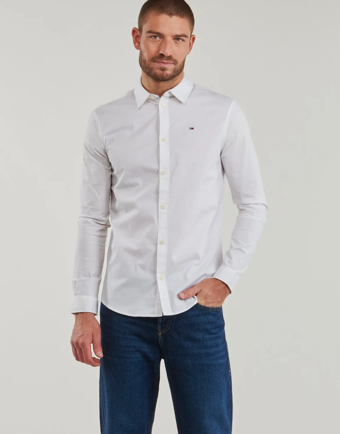 Skjorter m. lange ærmer Tommy Jeans