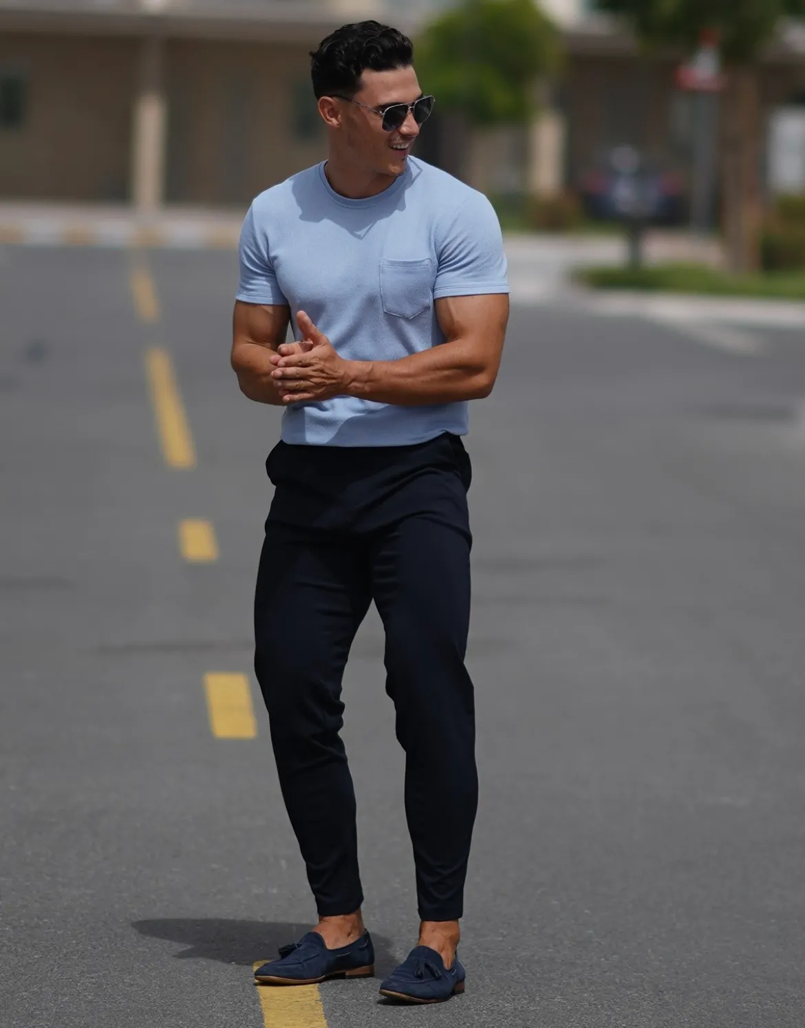 Slim fit bukser THEAD.